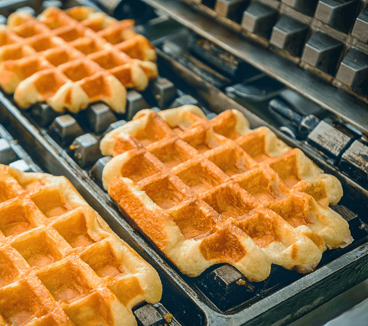 gaufre dans un gaufrier